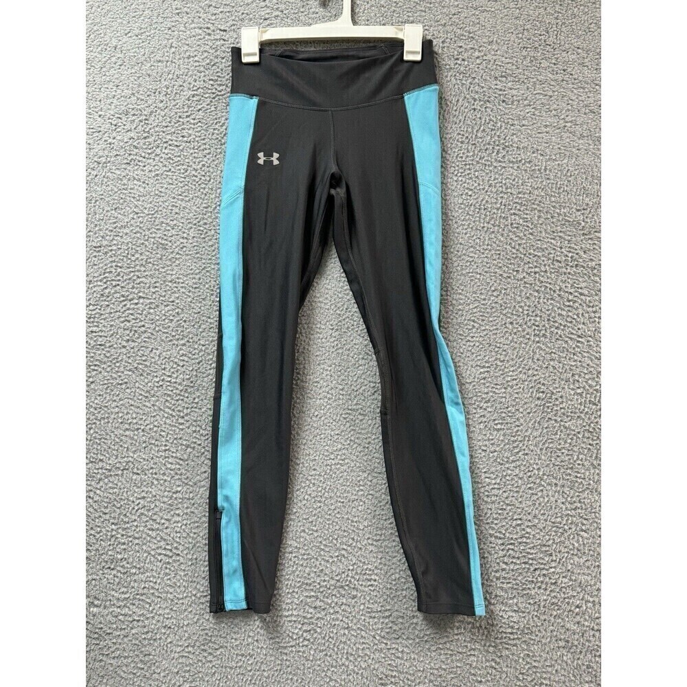 Under Armour Tights Womens M Gray Blue Heatgear  Compression Stretch